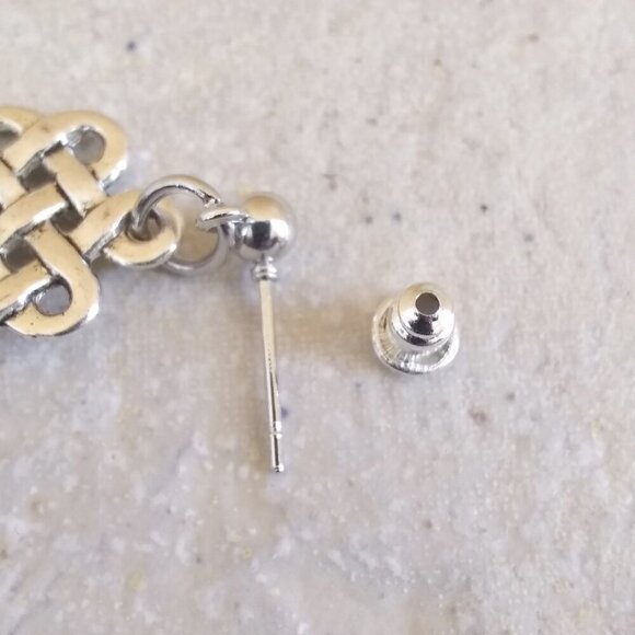 Sleek Black Agate Coin Posts Earrings ~ Protection Grounding Balance - Picture 3 of 8